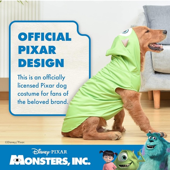 Monsters Inc. Mike Wazowski Costume for Dogs - Picture 1 of 3